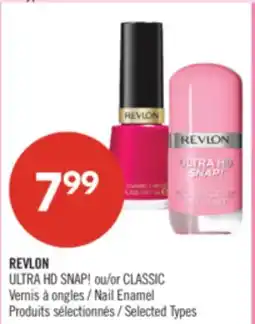 Pharmaprix REVLON ULTRA HD SNAP! or CLASSIC Nail Enamel offer