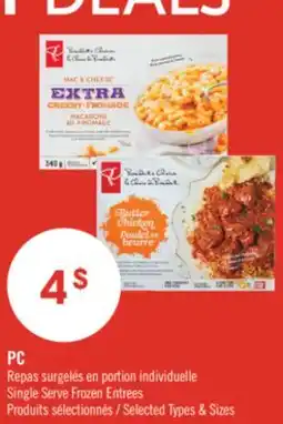 Pharmaprix PC Single Serve Frozen Entrees offer