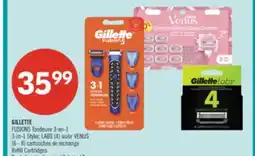 Pharmaprix GILLETTE FUSION5 3-in-1 Styler or VENUS Refill Cartridges (4–8) offer
