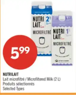 Pharmaprix NUTRILAIT Microfiltered Milk offer