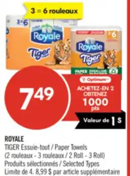 Pharmaprix ROYALE TIGER Paper Towels offer