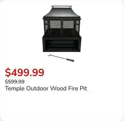 Club Piscine Temple Outdoor Wood Fire Pit offer