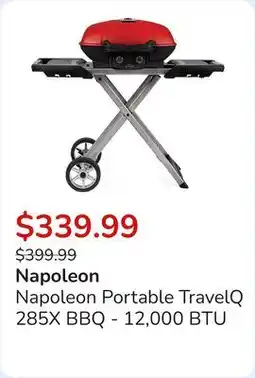 Club Piscine Napoleon Portable TravelQ 285X BBQ - 12,000 BTU offer