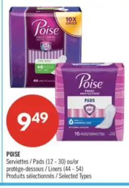 Pharmaprix POISE Pads (12 - 30) or Liners (84 - 54) offer