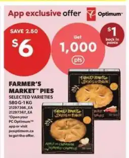 Real Canadian Superstore FARMER'S MARKET PIES offer