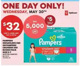 Real Canadian Superstore Pampers Swaddlers 360 or Pampers Cruisers 360 Econo Pack offer