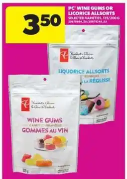 Real Canadian Superstore PC Wine Gums or Licorice Allsorts offer