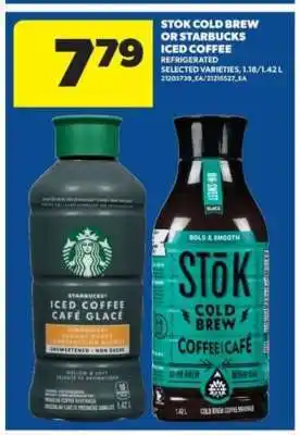Real Canadian Superstore STOK Cold Brew or Starbucks Iced Coffee offer