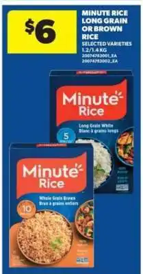 Real Canadian Superstore Minute Rice Long Grain or Brown Rice offer