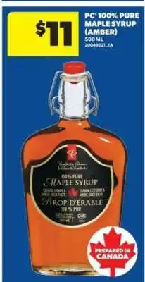 Real Canadian Superstore PC 100% Pure Maple Syrup (Amber) offer
