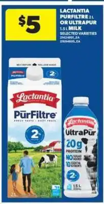 Real Canadian Superstore Lactantia PurFiltre 2L or UltraPur 1.5L Milk offer