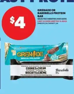 Real Canadian Superstore Grenade or Barebells Protein Bar offer