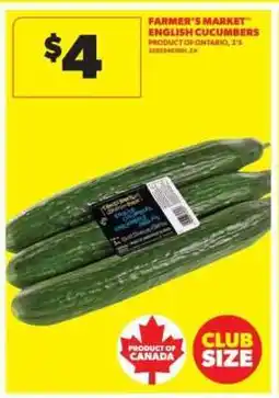 Real Canadian Superstore FARMER'S MARKET ENGLISH CUCUMBERS offer