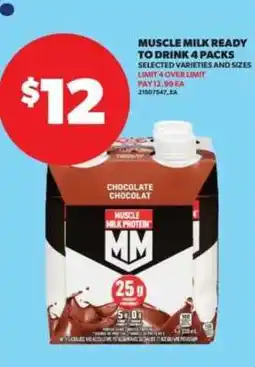 Real Canadian Superstore Muscle Milk Ready to Drink 4 Packs offer