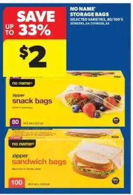 Real Canadian Superstore No Name Storage Bags offer