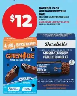 Real Canadian Superstore Barebells or Grenade Protein Bar offer