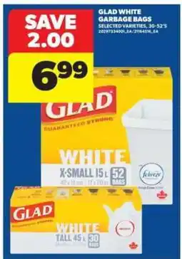 Real Canadian Superstore Glad White Garbage Bags offer