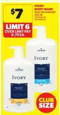 Real Canadian Superstore Ivory Body Wash offer