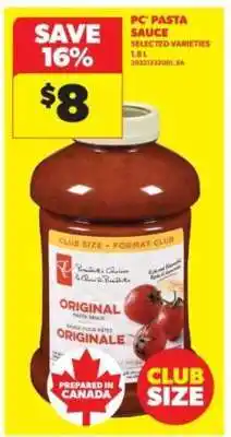 Real Canadian Superstore PC PASTA SAUCE offer