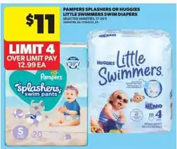 Real Canadian Superstore Pampers Splashers or Huggies Little Swimmers Swim Diapers offer