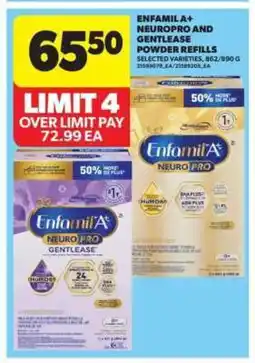 Real Canadian Superstore Enfamil A+ NeuroPro and Gentlease Powder Refills offer