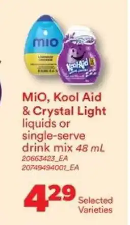 Real Canadian Superstore MiO, Kool Aid & Crystal Light offer