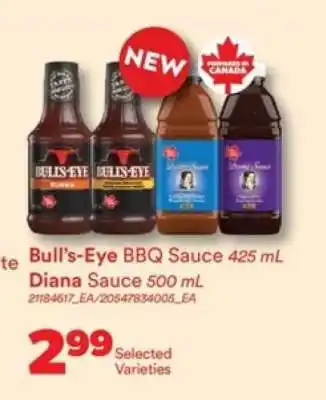 Real Canadian Superstore Bull's-Eye BBQ Sauce & Diana Sauce offer