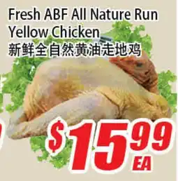 WinCo Food Mart Fresh ABF All Nature Run Yellow Chicken offer