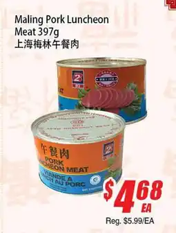 WinCo Food Mart Maling Pork Luncheon Meat offer