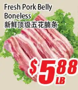 WinCo Food Mart Fresh Pork Belly Boneless offer