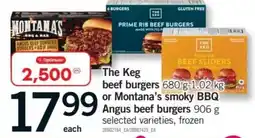 Fortinos The Keg beef burgers offer