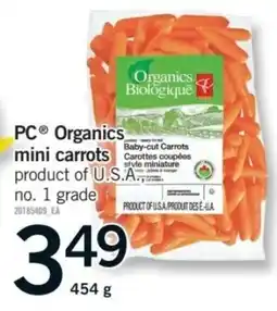 Fortinos PC Organics mini carrots offer