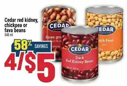 Marché Adonis Cedar red kidney, chickpea or fava beans offer
