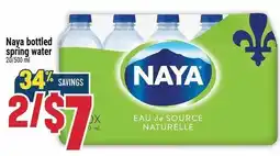Marché Adonis Naya bottled spring water offer