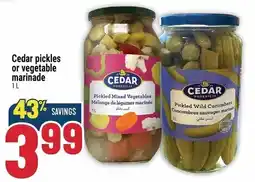 Marché Adonis Cedar pickles or vegetable marinade offer