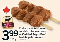 Fortinos Fortinos chicken breast souvlaki offer