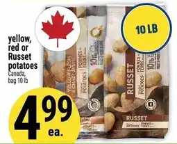 Marché Adonis Yellow, red or russet potatoes offer