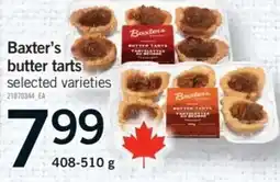 Fortinos Baxter's butter tarts offer