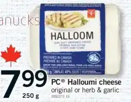 Fortinos PC Halloumi cheese offer