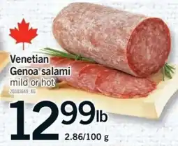 Fortinos Venetian Genoa salami offer
