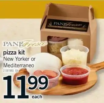 Fortinos Pane Fresco Pizza kit offer