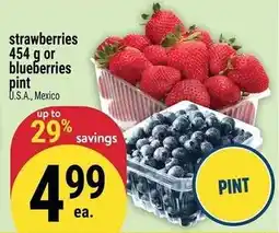 Marché Adonis Strawberries or blueberries pint offer