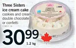 Fortinos Three Sisters ice cream cake offer