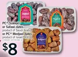 Fortinos PC Sukkari or Safawi dates offer