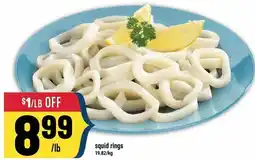 Marché Adonis Squid rings offer