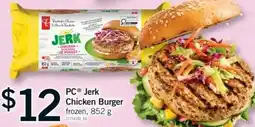Fortinos PC Jerk Chicken Burger offer