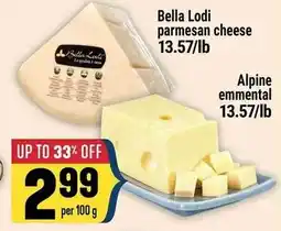 Marché Adonis Bella Lodi parmesan cheese offer