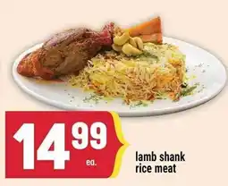 Marché Adonis Lamb shank rice meat offer