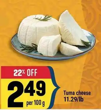 Marché Adonis Tuma cheese offer