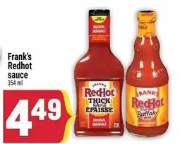 Marché Adonis Frank's redhot sauce offer
